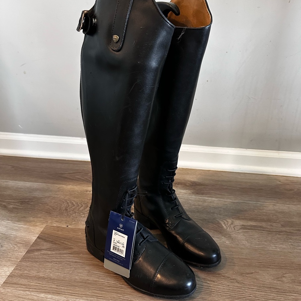 Ariat Women's Black Heritage Contour II Field Zip Boots
